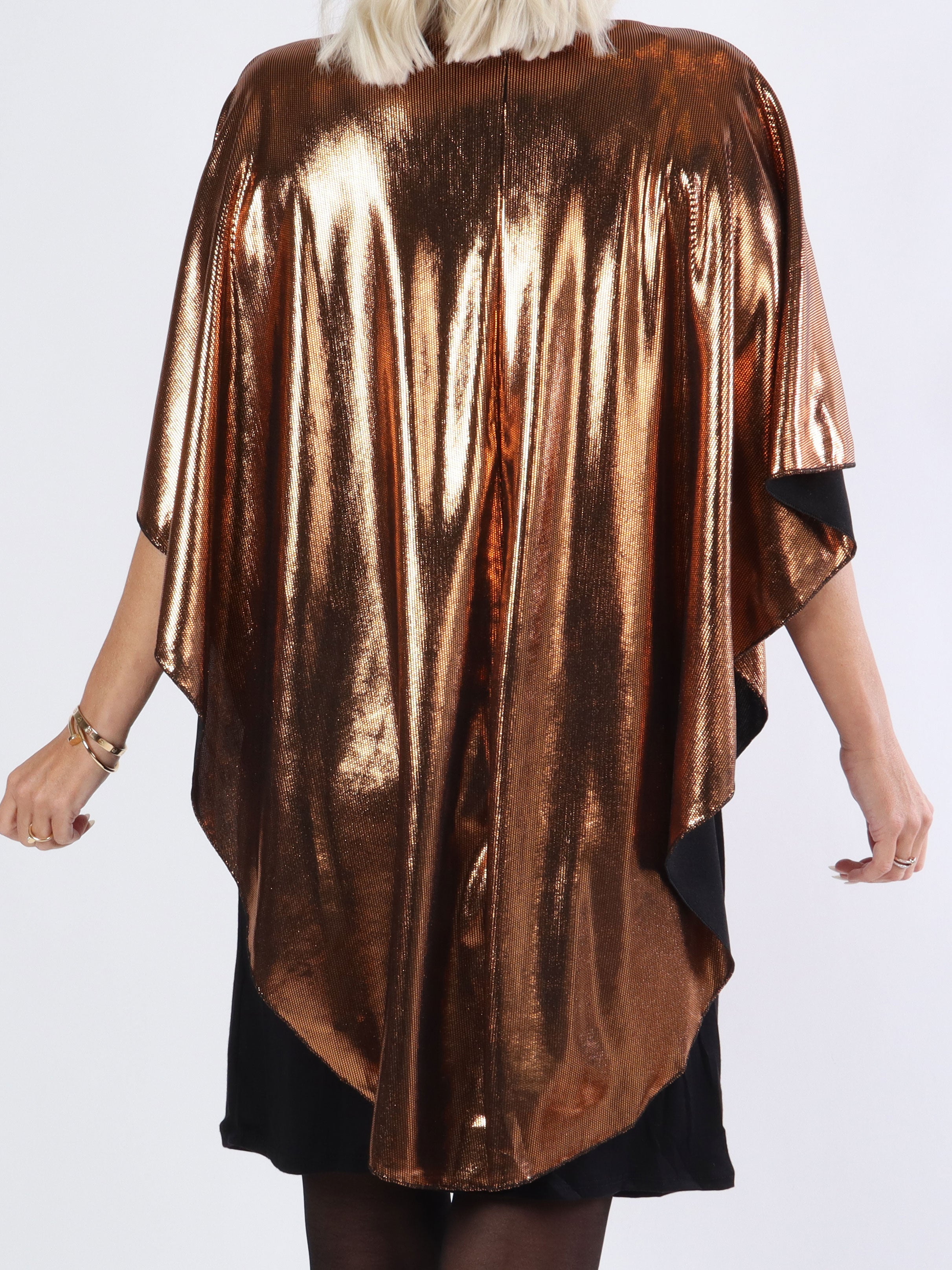 Kenya Party - Smuk plus size tunikakjole i shiny stof